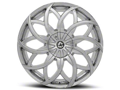 Azara AZA-504 Chrome Wheel; Rear Only; 24x9; 32mm Offset (16-24 Camaro, Excluding SS w/ 6-Piston Front Calipers & ZL1)