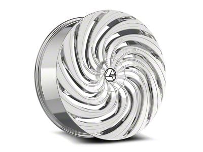 Azara AZA-535 Nano Chrome Wheel; Rear Only; 24x9; 32mm Offset (16-24 Camaro, Excluding SS w/ 6-Piston Front Calipers & ZL1)