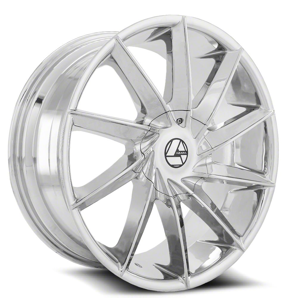 Azara Challenger AZA-506 Nano Chrome Wheel; Rear Only; 24x9; 18mm