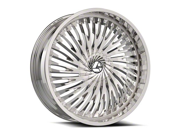 Azara Challenger AZA-526 Nano Chrome Wheel; Rear Only; 24x9; 32mm ...