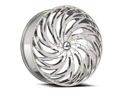 Azara AZA-531 Nano Chrome Wheel; Rear Only; 24x9; 32mm Offset (11-23 Charger w/o Brembo Brakes)