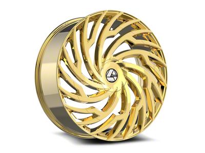 Azara AZA-536 Nano Gold Wheel; 22x8.5; 38mm Offset (24-25 Mustang)