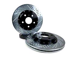 Baer EradiSpeed+ 2-Piece Performance Drilled and Slotted Rotors; Rear Pair (16-24 Camaro LS, LT, LT1)