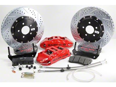 Baer Extreme+ Front Big Brake Kit; Red Calipers (10-15 Camaro SS)