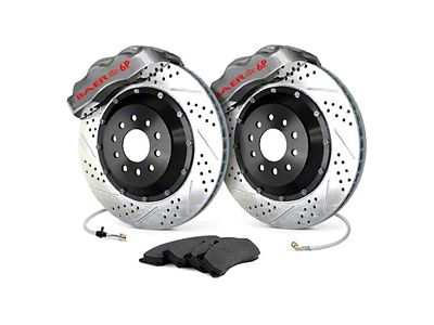 Baer Pro+ Rear Big Brake Kit with 14-Inch Rotors; Silver Calipers (10-15 Camaro SS)