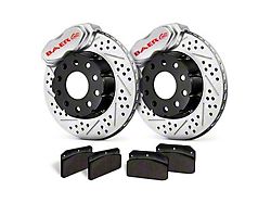 Baer SS4+ Deep Stage Drag Race Front Big Brake Kit with 11-Inch Rotors; Clear Calipers (10-15 Camaro)