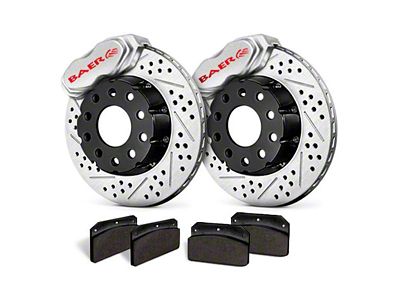 Baer SS4+ Deep Stage Drag Race Front Big Brake Kit with 11-Inch Rotors; Clear Calipers (10-15 Camaro)