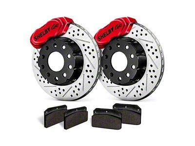 Baer SS4+ Deep Stage Drag Race Front Big Brake Kit; Fire Red Calipers (10-15 Camaro)