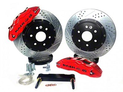 Baer Extreme+ Front Big Brake Kit; Red Calipers (06-14 Charger SRT8)