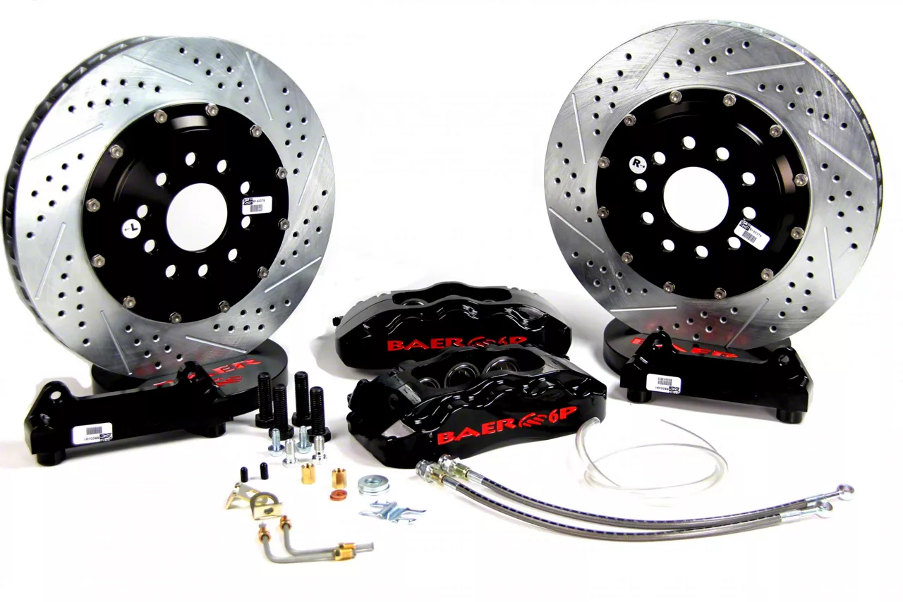 Baer Charger Pro+ Front Big Brake Kit; Black Calipers 4141152B (1223