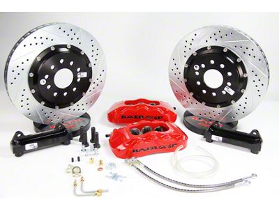 Baer Pro+ Front Big Brake Kit; Red Calipers (06-11 Charger R/T, SE, SXT)