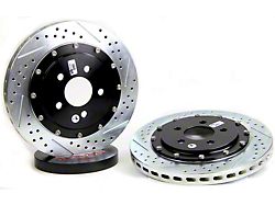 Baer EradiSpeed+ 2-Piece Drilled and Slotted Rotors; Front Pair (97-04 Corvette C5)