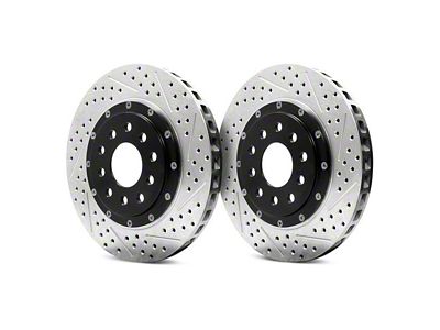 Baer EradiSpeed+ 2-Piece Performance Drilled and Slotted Rotors; Rear Pair (06-13 Corvette C6 Z06; 10-13 Corvette C6 Grand Sport)
