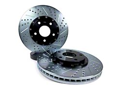 Baer EradiSpeed+ 2-Piece Performance Drilled and Slotted Rotors; Front Pair (14-19 Corvette C7 Stingray w/ Standard JL9 Brake Package)