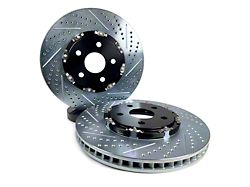 Baer EradiSpeed+ 2-Piece Performance Drilled and Slotted Rotors; Front Pair (20-25 Corvette C8 Stingray w/ Z51 Brake Package)