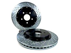 Baer EradiSpeed+ 2-Piece Performance Drilled and Slotted Rotors; Rear Pair (14-16 Corvette C7 Stingray w/ J55 Brake Package)