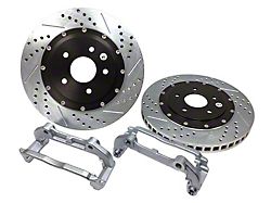 Baer EradiSpeed+ 2-Piece Performance Drilled and Slotted Rotors; Front Pair (97-04 Corvette C5; 05-13 Corvette C6 Base w/ Standard Brake Package)