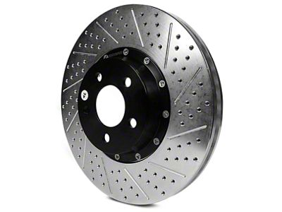 Baer EradiSpeed+ 2-Piece Performance Drilled and Slotted Rotors; Front Pair (13-14 Mustang GT500)