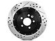Baer EradiSpeed+1 2-Piece Drilled and Slotted Rotors; Rear Pair (13-14 Mustang GT500)