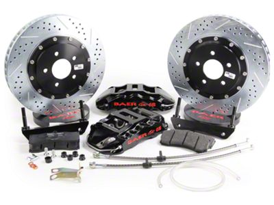 Baer Extreme+ Front Big Brake Kit; Black Calipers (05-14 Mustang)