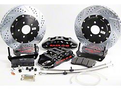 Baer Extreme+ Rear Big Brake Kit with 15-Inch Rotors; Black Calipers (09-23 Challenger, Excluding SRT8)