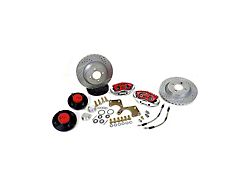 Baer Classic Series Front Big Brake Kit with 13-Inch Rotors; Red Calipers (79-93 Mustang w/ 4-Lug & OE V8 Spindles)