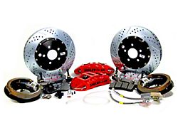 Baer Extreme+ Rear Big Brake Kit with Shelby Logo and 14-Inch Rotors; Red Calipers (05-14 Mustang)
