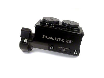 Baer Remaster HydroBoost Master Cylinder with 1-1/8-Inch Bore; Right Port; Black (99-04 Mustang)