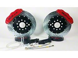 Baer Pro+ Front Big Brake Kit with Shelby Logo and 13-Inch Rotors; Red Calipers (79-93 Mustang w/ 94-04 Spindles; 94-04 Mustang)