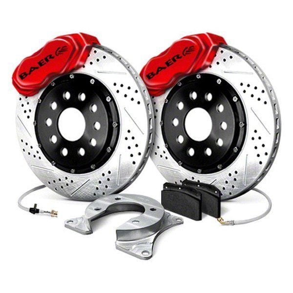 Baer Mustang SS4+ Front 4Lug Big Brake Kit; Red Calipers 4261385R (79