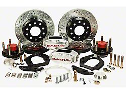 Baer SS4+ Deep Stage Drag Race Front Big Brake Kit with 11-Inch Rotors; Clear Calipers (79-93 Mustang)