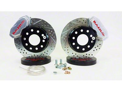 Baer SS4+ Deep Stage Drag Race Front Big Brake Kit with 11-Inch Rotors; Clear Calipers (94-04 Mustang)