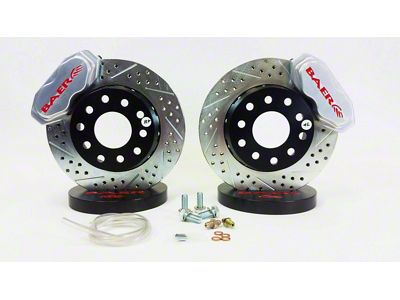 Baer SS4+ Deep Stage Drag Race Front Big Brake Kit; Clear Calipers (05-14 Mustang)