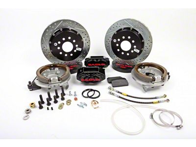 Baer SS4+ Rear Big Brake Kit with 13-Inch Rotors; Black Calipers (94-04 Mustang, Excluding 99-04 Cobra)