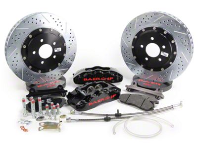 Baer Pro+ Front Big Brake Kit; Black Calipers (05-14 Mustang)