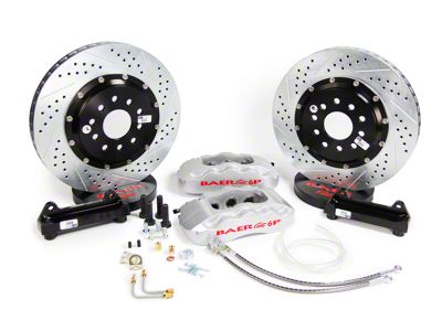 Baer Pro+ Front Big Brake Kit; Silver Calipers (05-14 Mustang)