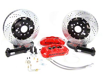 Baer Pro+ Front Big Brake Kit; Black Calipers (94-04 Mustang)