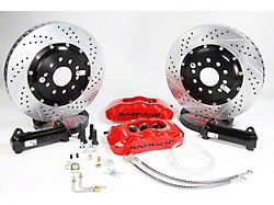 Baer Pro+ Front Big Brake Kit with 14-Inch Rotors; Red Calipers (12-23 Challenger, Excluding SRT8)