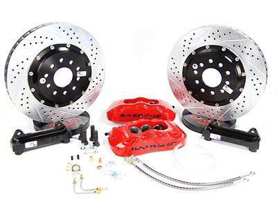 Baer Pro+ Front Big Brake Kit; Red Calipers (94-04 Mustang)