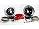 Baer Pro+ Rear 4-Lug Big Brake Kit with 13-Inch Rotors; Red Calipers (79-93 Mustang)