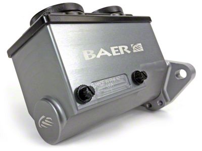 Baer Remaster Master Cylinder with Passenger Side Ports; Hard Anodized (79-95 Mustang)