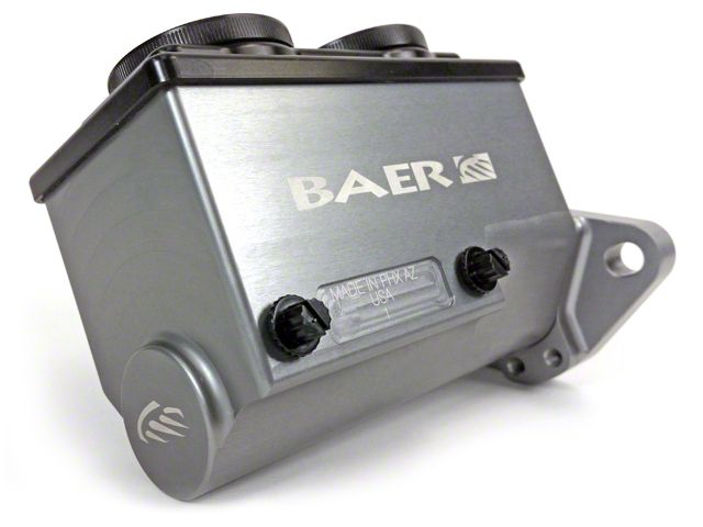 Baer Remaster Master Cylinder with Passenger Side Ports; Hard Anodized (79-95 Mustang)