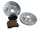 Baer Sport Drilled and Slotted Brake Rotor and Pad Kit; Front (94-04 Mustang Cobra, Bullitt, Mach 1)