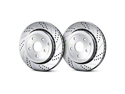 Baer Claw Performance Drilled and Slotted Rotors; Front Pair (98-02 Camaro)