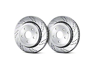 Baer Sport Drilled and Slotted Rotors; Front Pair (98-02 Camaro)