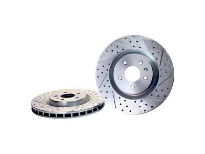 Baer Claw Performance Drilled and Slotted Rotors; Front Pair (10-15 Camaro SS)