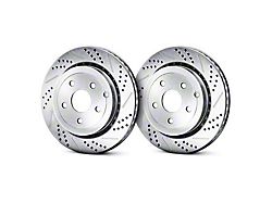 Baer Sport Drilled and Slotted Rotors; Rear Pair (93-97 Camaro)