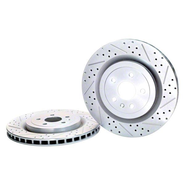 Baer Sport Camaro Drilled and Slotted Rotors; Rear Pair 55163020 (10
