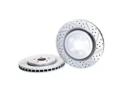 Baer Sport Drilled and Slotted Rotors; Rear Pair (10-15 Camaro SS)