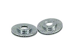 Baer Claw Performance Drilled and Slotted Rotors; Front Pair (06-14 Charger SRT8; 15-23 Charger GT, R/T 392, Scat Pack w/ 4-Piston Front Calipers)